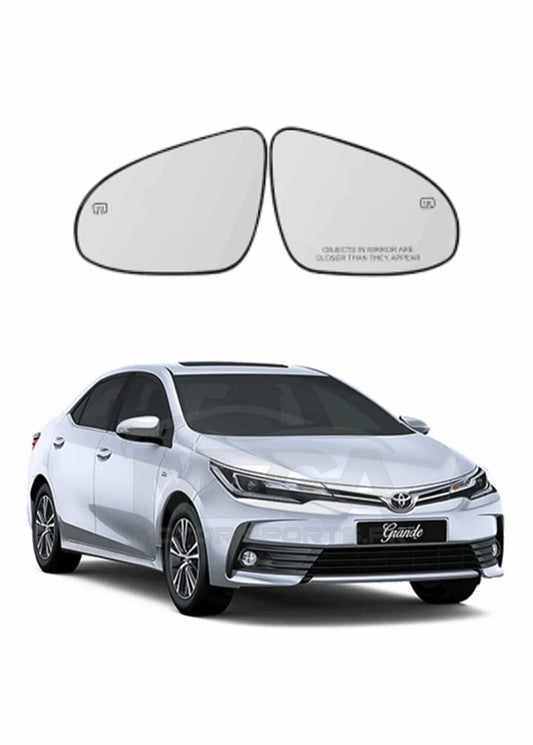 Left & Right Side Car Side Mirror Plates